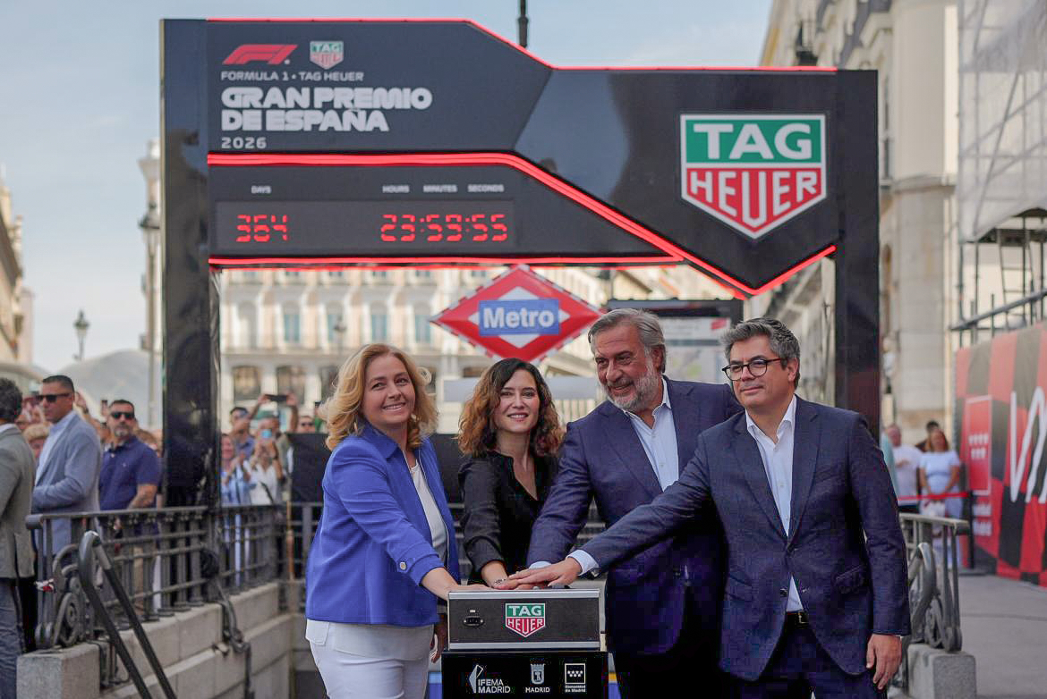 Díaz Ayuso en la cuenta atrás para el regreso de la F1 a Madrid